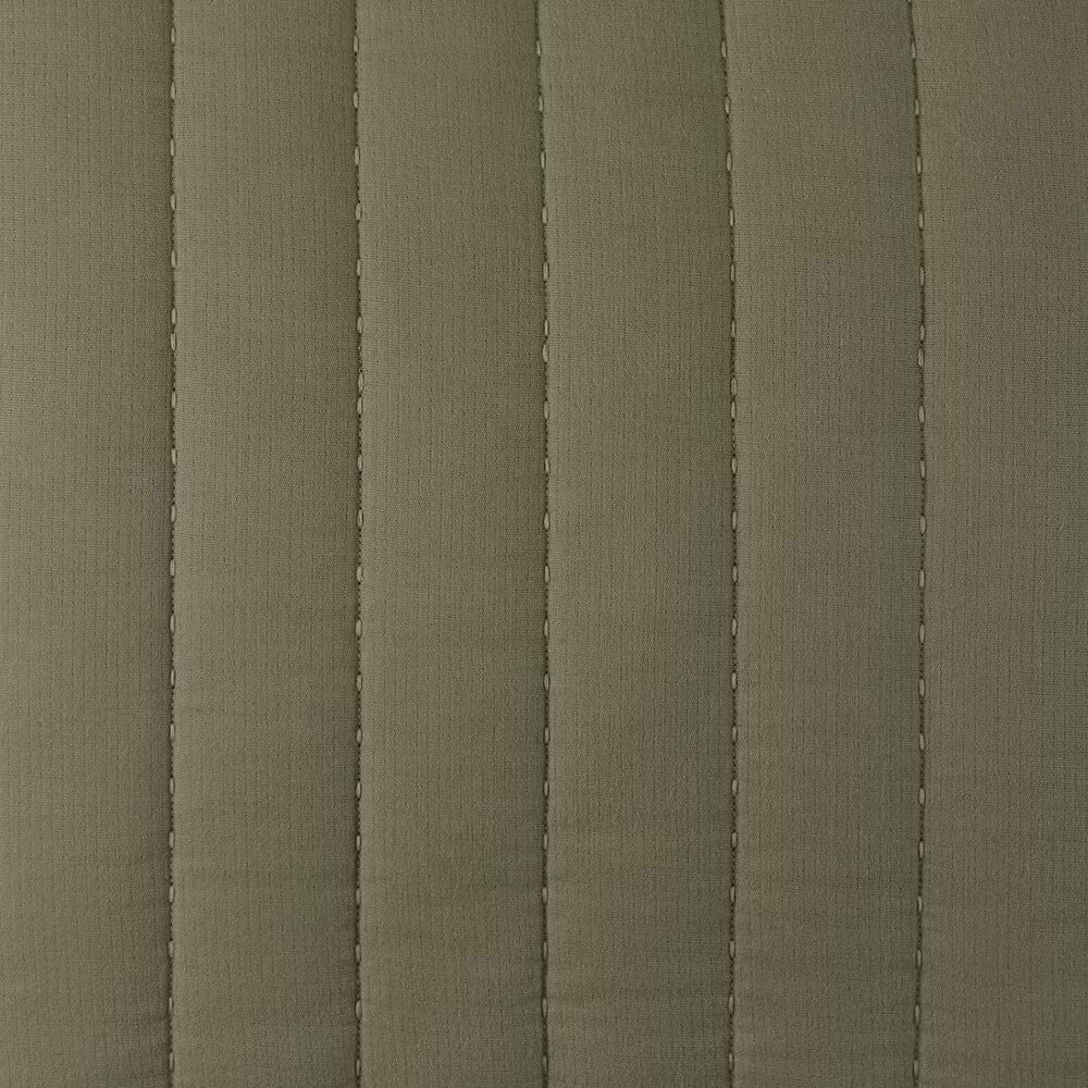 Jeremiah Brent Home King Channel Rice Stitch Gauze Quilt Green New No Label